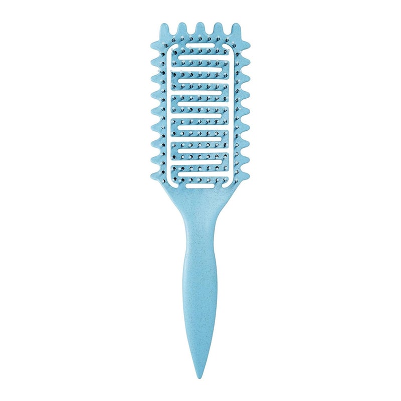 Yingbtr Curl Defining Brush,2024 Curly Hair Brush,Vented Hair Brush for Detangling, Shaping and Defining Curls For Women and Men Less Pulling (Blue) - Image 1